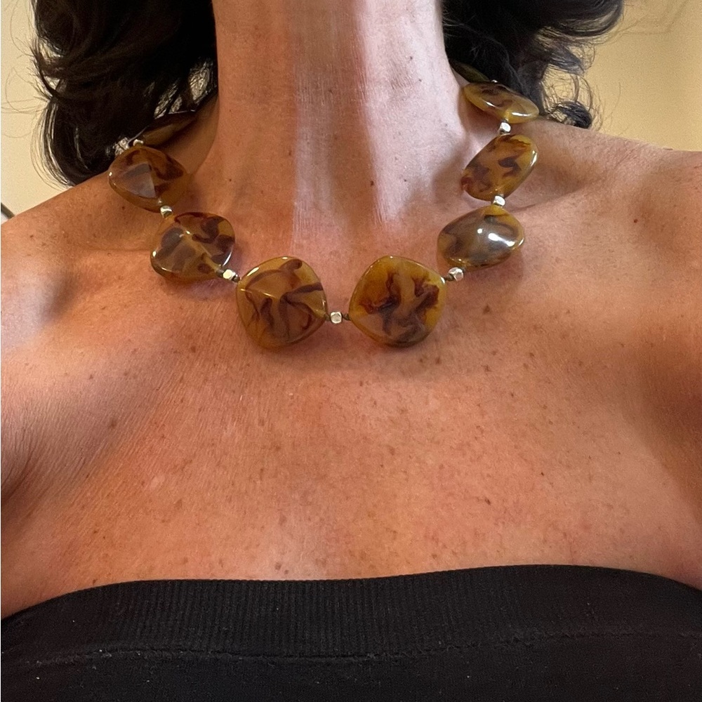Stein Blye Stone Choker Necklace, NWT